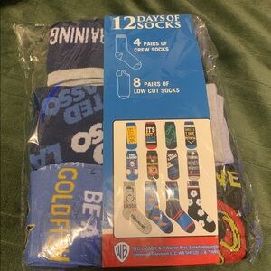 Men's 12 Days of Socks Ted Lasso Crew Socks